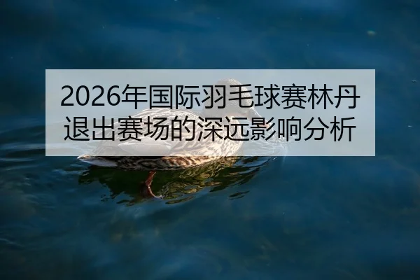 2026年国际羽毛球赛林丹退出赛场的深远影响分析